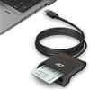 ACT Lettore di smart card USB, firma digitale eID del Belgio, lettore di schede ID CAC, stato LED di alimentazione, compatibile con Windows e macOS - AC6015