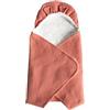 DOMIVA 2400051 Coperta Nomade Fluffy Terracotta con 3 O 5 Punti, Auto-AGRIPPANTE