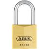 ABUS Lucchetto in ottone 85/30HB24 - con grillo alto - per porte di cantine, capannoni e altro ancora - resistente alle intemperie - grillo in acciaio temprato - livello di sicurezza 5
