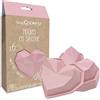 ScrapCooking - 6 stampi in silicone Cuore - Stampi singoli a forma di cuore diamantato - 2912