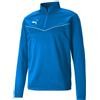 PUMA FELPA ALLENAMENTO TEAMRISE 1/4 ZIP AZZURRO BAMBINO [310582]