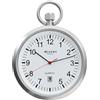 REGENT Orologio da tasca da uomo in acciaio inox, diametro 43 mm, meccanismo al quarzo Miyota, vetro minerale piatto, in diverse varianti