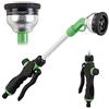 Relaxdays Lancia Premium per Annaffiare, Doccia da Giardino con Attacco da 1/2 Pollice, 9 Modalità, Lunghezza 44 cm, Verde-Nero