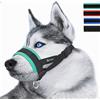 ILEPARK Museruola per cane in nylon, contro morsi e abbaio, con anello regolabile (M,Verde)