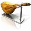 Nerthus FIJ 001 portaprosciutto acciaio inox con base antiscivolo e coltello supporto per tagliare prosciutto e spalla