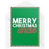 Tongue in Peach Biglietti di Natale | Merry Xmas Uncle, per lui, sorella festiva zia auguri Babbo Natale per la famiglia amata uno zio fratello | CBH776