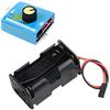 Wishiot Supporto batteria AA a 4 celle con connettore JR + tester digitale servo a 3 canali ESC regolatore di velocità CCPM, master di coerenza per elicotteri, auto, barca, servo robot... (1)