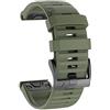 ISABAKE Cinturino Orologio per Garmin Fenix 6X / 6X PRO, Fenix 5X / 5X Plus, Accessori Fenix 3/3 HR, Cinturino QuickFit 26mm di Larghezza-armygreen