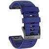 ISABAKE Cinturino Orologio per Garmin Fenix 6X / 6X PRO, Fenix 5X / 5X Plus, Accessori Fenix 3/3 HR, Cinturino QuickFit 26mm di Larghezza-DarkBlue