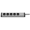 EHMANN 0200x00052301 - Ciabatta elettrica universale a 5 ingressi, cavo da 1,5 m