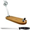 Nerthus FIJ 955 set portaprosciutto pieghevole con testa girevole e coltello prosciutto supporto per tagliare prosciutto e spalla