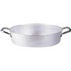 Pentole Agnelli PCMX0626 Casseruola Bassa con Maniglie, Alluminio, Argento, 20 cm