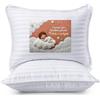Utopia Bedding Cuscino per Bambini 40 x 60 cm, Set di 2 Cuscini per Bambini, Tessuto in Policotone Traspirante, Cuscino per Bambini per la Nanna, Destinato dai 2 Anni in su (Bianco)
