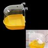lemgyiamz Bagno per Uccelli Vasca Scatola - Sospesa Forniture Gabbie con Ganci Casa Pappagalli Gancio Mangiatoia Maggior Parte delle Compagnia Cocorite Gabbia Acqua Doccia Appesa Canarini 1 Pezzo