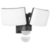 Oktaplex lighting Oktaplex Faretto con sensore di movimento LED 40 W 230 V luce calda 3000K lampada da parete Cali Dos IP65 orientabili applique da parete da esterno antracite 3200 lumen