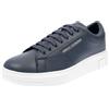 Armani Exchange Men's, Basic, Back Extended Logo, Sneaker, Scarpe da Ginnastica Uomo, Blu Navy, 39 EU