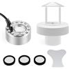 Mxmoonant 12 LED Nebulizzatore ad ultrasuoni 350ml/H DC 24V con Protezione dagli Spruzzi d'Acqua e Galleggiante per Acquario laghetto rocciosolavello roccioso (Kit Completo)