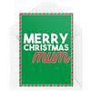 Tongue in Peach Biglietti di Natale | Merry Xmas Mum | Per il suo genitore festivo mamma festa festa auguri Babbo Natale per la famiglia amato una matrigna | CBH769
