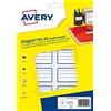 Avery scol120 Custodia di 120 etichette scolastici linee 36 x 56 mm A5 blu, 120 Pezzi