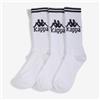 Calze calzini Socks Unisex Kappa Bianco ASTER 3PACK mezza gamba 3030QL0-HK3