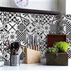 RE-COVERTILES - Adesivi Piastrelle Cucina Bagno Mattonelle adesive in PVC Impermeabili Antigraffio Stickers Decorazione Parete Cementine Peel and Stick - Modello 24 Pz 10x10 cm PS00153 Made in Italy