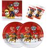 HNBTX stoviglie per Feste di Compleanno,Kit Compleanno Paw Patrol