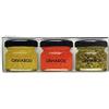 Caviaroli - Sferificazione di Olio d' Oliva Extra Vergine - Perle Gelificate Gourmet per Condimenti e Decorazioni, Caviale d'Olio in Pack 3 Sapori, Olio, Peperoncino e Basilico - 3x20g
