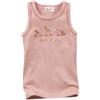 People Wear Organic Canottiera in cotone biologico Coniglietti - col. rosa