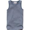 People Wear Organic Canottiera bambino in cotone bio - col. blu fumo rigato
