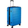Amazon Basics - Valigia Trolley rigido con rotelle girevoli, 78 cm, Blu chiaro