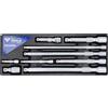 BRILLIANT TOOLS BT020009 Serie di prolunghe angolari 1/4 + 3/8 + 1/2, 9 pz [Powered by KS TOOLS]