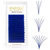 EMEDA Blu Ciglia Estensioni Volume Russo 9-15mm D Mix 0,07mm Automatico 3D 5D 6D-10D Ciglia Finte Estensioni Fiorite Auto-ventaglio Naturale Lashes Easy Fan Eyelash Extensions Estensione (Blue)