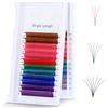 EMEDA Estensioni per Ciglia 8 Colori 13mm D Curl Bianco Rosa Rosso Verde Smeraldo Blu Viola Colorate Ciglia Extension Volume 3D 5D 6D 8D 10D Easy Fan Lash Extensions Ciglia Auto Fanning (13mm)