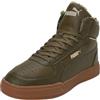 PUMA Caven Mid WTR, Scarpe da Ginnastica Unisex-Adulto, Deep Olive-Deep Olive Team Gold-Pebble Gray, 40.5 EU