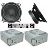 GK SOUND 2 WOOFER CIARE CW100Z altoparlanti diffusori 10 cm 100 mm 4 40 watt rms 80 watt max impedenza 4 ohm porte auto sospensione in gomma nero, set di 2 + 5 adesivi omaggio