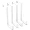 DINGFENG Appendiabiti porta 4 pezzi bianco 2-3 cm x 14 cm