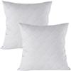 Amazinggirl Cuscino letto 80x80 cm set de 2 - guanciale imbottitura per letto matrimoniale o divano Interno cuscini rettangolare per dormire 80 x 80 Certificato Oeko Tex