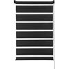 Gardinia Deco Company, Tenda doppia a rullo, Fissaggio a incastro, Con catenella laterale, Fissabile senza usare il trapano, Poliestere, 45 x 50 cm, Nero