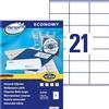 Avery Zweckform europe100 ELA045 - Etichette universali, 70 x 41 mm, 100 fogli / 2100 etichette, colore: bianco