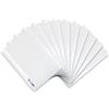 Oxford Cartelline portadocumenti, formato A4, in plastica, confezione da 10, colore: bianco