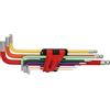 KS Tools 151.4520 Set chiavi maschio piegata ad esagono incassato con testa a sfera, extra lunga, 9 pz, pollici