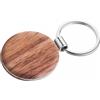 Portachiavi in legno personalizzato Round Wood personalizzate o neutre