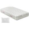 ITALYMATERASSI Materasso Singolo MEMNATURE Sfoderabile 95x190 cm in Memory Foam con 1 Cuscino, Alto 20 cm, Antiacaro e Antibatterico, Dispositivo Medico Detraibile, Made in Italy