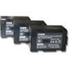 vhbw 3x batteria compatibile con Hitachi PV-DV600, PV-DV600K, PV-DV700, PV-DV710, PV-DV800, PV-DV800K videocamera camcorder (1700mAh, 7,2V, Li-Ion)
