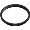 vhbw anello adattatore step-down da 55 mm a 52 mm compatibile con obiettivo fotocamera - Adattatore filtro, metallo, nero