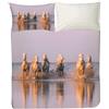 HAPPIDEA GOOD LUCE COMPLETO LENZUOLA/ COPRILETTO MATRIMONIALE HAPPIDEA