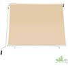 TENDA DA SOLE A CADUTA 300X250 CM BEIGE CON MANOVELLA BALCONE RULLO 280GR/MQ