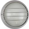 Plafoniera da Esterno E27 Grigia IP54 Ø258mm con Griglia Colore Grigio