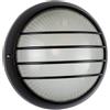 Plafoniera da Esterno E27 Nera IP54 Ø258mm Colore Nero