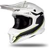 UFO ARIES HE181 CASCO MOTO CROSS ENDURO BLU ROSSO E BIANCO LUCIDO HELMET